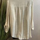 Apt. 9 #112  adjustable sleeve, beige tunic size large Photo 6