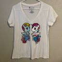 Tokidoki  Mirrored Mermicorno White Graphic T-Shirt Size XL NWOT #0045 Photo 1