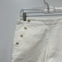 J. McLaughlin  Womens Dominica Short 4 White Gold Button Sailor High Rise Cotton Photo 4