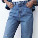 ZARA High Waisted Ripped Rigid Z1975 Mom Jeans Photo 1