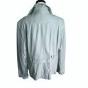 Nine West Baby Blue Genuine Leather Full Zip Jacket. Size XL. Photo 2