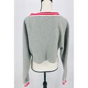 Champion  Life Reverse Weave Yarn Dye Stripe Cropped V-Neck Sweatshirt Women's S Photo 2