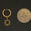 Gold Sun Dangle Drop Earrings Photo 4