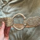 Coldwater Creek  Woven Bonded Leather Belt Size Large Photo 6