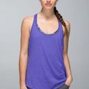 Lululemon  105 F Singlet Heathered Bruised Berry Scalloped Athletic Tank Top 4 Photo 0