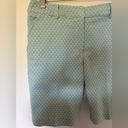 J. McLaughlin  blue printed Bermuda shorts with pockets size 4 Photo 4