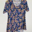 LuLaRoe 🔥🔥 $5 NWT  Paisley Print Flowy Scoop Neck Floral Print Blouse Sz M Photo 4