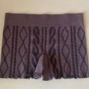 Gilly Hicks NWOT  argyle print lettuce hem spandex brown boy short lounge shorts Photo 1