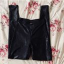 Naked Wardrobe NWOT  Black Liquid Leggings Photo 3