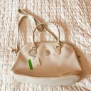 Liz Claiborne Textured Cream Leather Shoulder Purse Photo 0