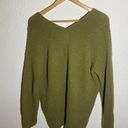 Vince . Overlap V-neck Tunic In Heather Botanica Long Sleeve Knit Top ( S ) Photo 5