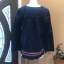 The Moon Ella blue embroidered long sleeve blouse Photo 4