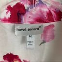 Harvé Benard Harve Bernard white floral linen Blouse Medium Photo 7