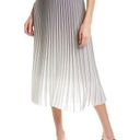 J. McLaughlin  Pleated Ombré A Line Midi Skirt Gray Size M Photo 0