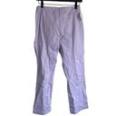 Hill House New!  The Claire Pant Lavender Stretch Cotton Mid-Rise Ankle Pants Photo 3