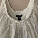 Steve & Barry's NWT Steve & Barry Lightweight White with Metallic Stripe Flowy Tank Medium Photo 1