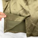 Tommy Hilfiger NWT Hilfiger 100% Silk Cargo Mini Pencil Skirt Olive Army Green Preppy Y2K 4 Photo 5