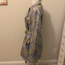 J. McLaughlin  Silk Paisley Print Trench Coat Photo 2