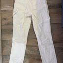 Abercrombie & Fitch 90s Straight Ultra High Rise White Cargo Pants Photo 5