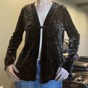 Kathie Lee floral velvet cardigan  Photo 0