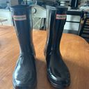 Hunter Black Glossy Rainboots Photo 0