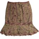 Cynthia Steffe Vintage Y2K  Pink Paisley Print Skirt Photo 2