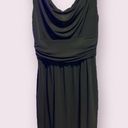 White House | Black Market  Draped Cocktail Dress in Black
 - size 10 Photo 1