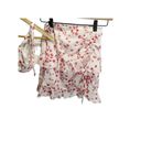 Princess Polly White Red Secret Love Set US 0 2 Piece Crop Top Skirt Floral Photo 2