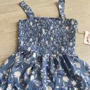 Jessica Simpson Blue and White Tiered Summer Dress Photo 1