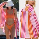 Beach Riot New  x Revolve  Alexa Striped Button-Up Shirt./ Cover Up, New w/o tags Photo 1