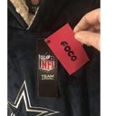 FOCO Navy White Dallas Cowboys Reversible Sherpa Hooded One Size New Blue Photo 3