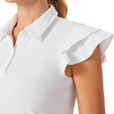 JACK  Smith Women’s Golf Tennis Sport Polo Shirt Ruffle Sleeve White NEW Size 2X Photo 7