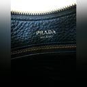 NWOT   Prada Black Vitello Phenix Leather Web Stripe Strap Crossbody Photo 9