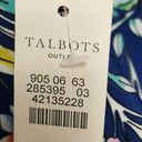 Talbots  blue floral pull on a-line skirt size 16 Photo 6