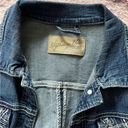 Rhythm  In Blues Women's Denim Jean Jacket Stretch Button Up Size Small Photo 2