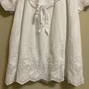 Isabel Maternity Maternity Dress Embroidered White Cotton Size Small Photo 9