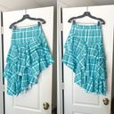 AMUR Skirt Pippie Asymmetrical Ruffle Plaid Green 2 GUC Photo 1