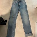 ZARA HIGH RISE Z1975 STRAIGHT LEG JEANS HIGH RISE - STRAIGHT - ANKLE-GRAZER - RIGID Photo 2