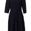 Donna Morgan  Fit & Flare Dress. Size 6. Black  Textured Photo 0