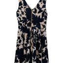 Soprano  Navy Blue White Floral Fit and Flare Dress Size Small Photo 2