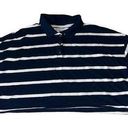 American Eagle boxy cropped polo navy & white stripes XL Photo 0