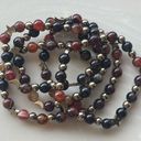 Onyx Sardonyx  carnelian ONE NEW stretch beaded bracelet natural stone crystal st Photo 3