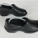 Born concept BOC  Peggy Clog Shoe Black Leather Comfort Slip On Women's Size 7.5 Photo 3