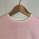 Vintage pink snowflake sweatshirt Christmas sweater Grandmacore White Size L Photo 1