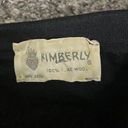 Vintage Kimberly 60s Black Wool Dress Womens S/M Classy Sheath Neck Tie LBD Photo 1