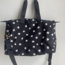 Alice + Olivia Black Daisy Print Weekend Duffel Bag By Stacey Bendet Carry On Photo 1