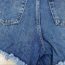 Mango  High Waisted Festival Striped Jean Shorts 2 cut off denim concert rocker Photo 3