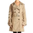 Jones New York  Tan Double Breasted Belted Trench Coat Photo 2