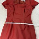 Newport News  Easy Style Sheath Dress Womens 4P Orange Y2K VTG Party Office Work Photo 6