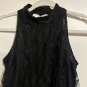 Xhilaration Black Lace Sleeveless Dress Lined Polyester EUC Women's XS Photo 2